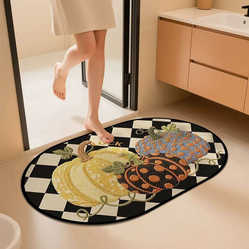 Decorative Pumpkin Bath Rug