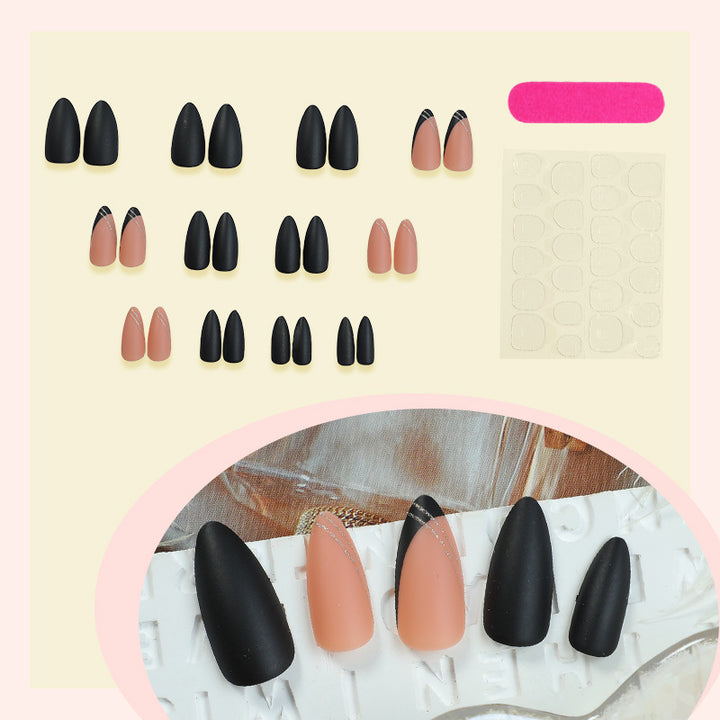 Acrylic nail set with elegant shapes and surfaces Kalsten