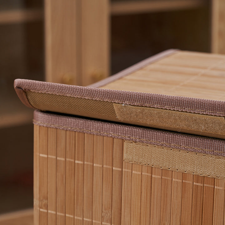 Laundry basket made of natural bamboo Kalsten