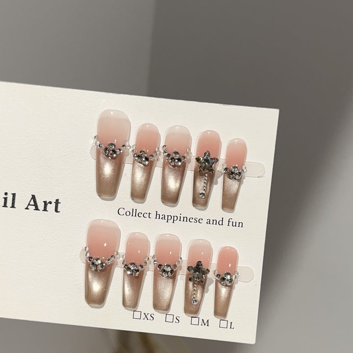 Elegant Decorative Press-On Nail Set
