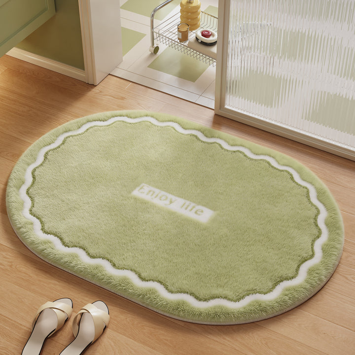 Soft Plush Round Bathroom Rug Kalsten