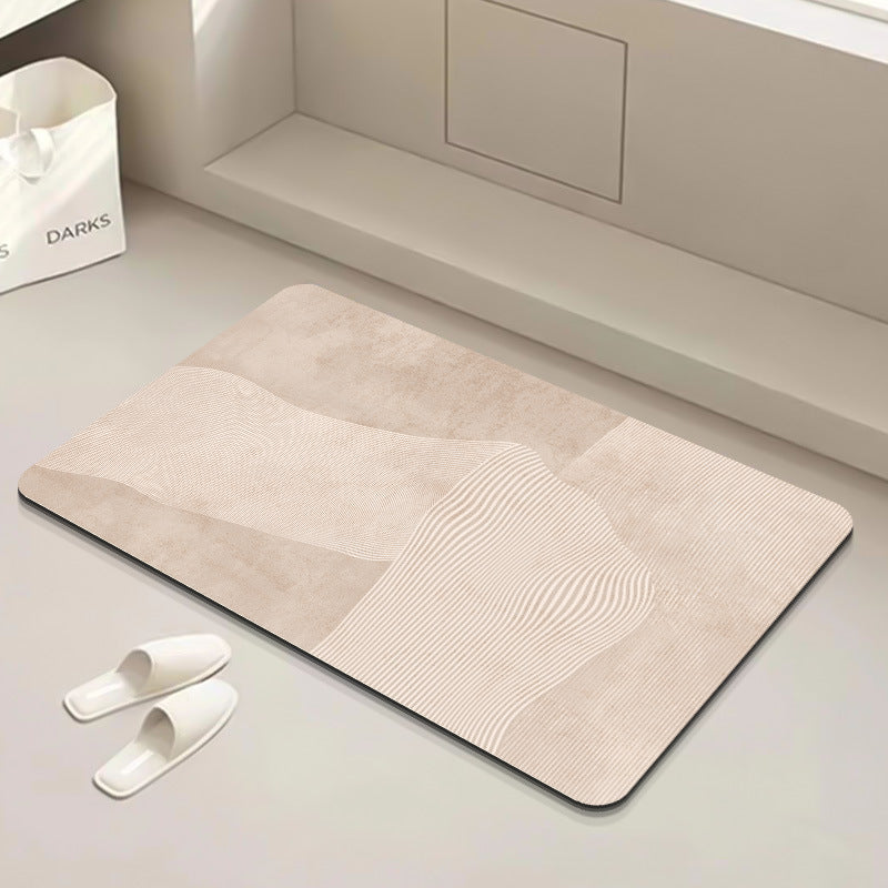 Modern Geometric Bath Mat Kalsten