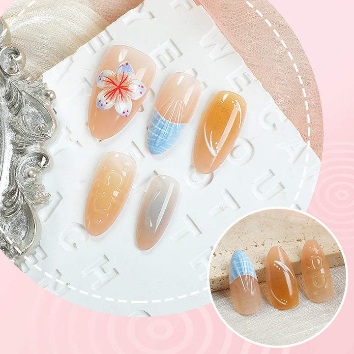 Floral and Ocean-Inspired Press-On Nails Kalsten
