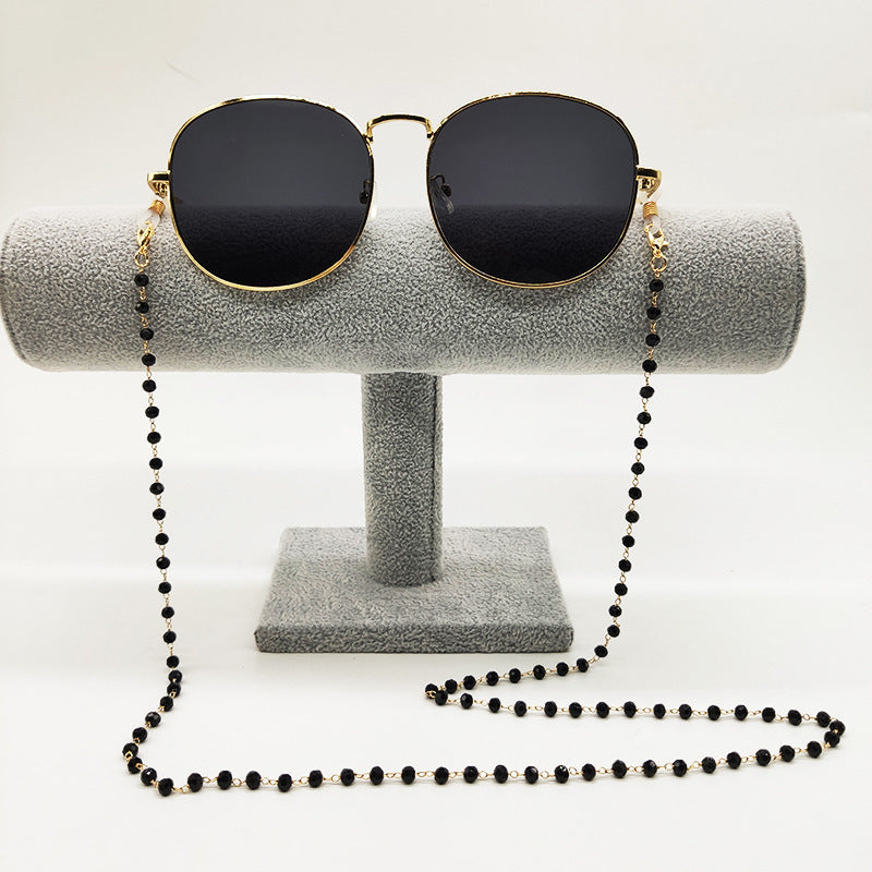 Glasses holder jewelry made of crystal beads Kalsten