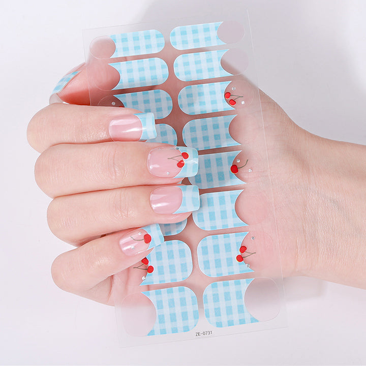 Elegant Glitter Accent Nail Wraps