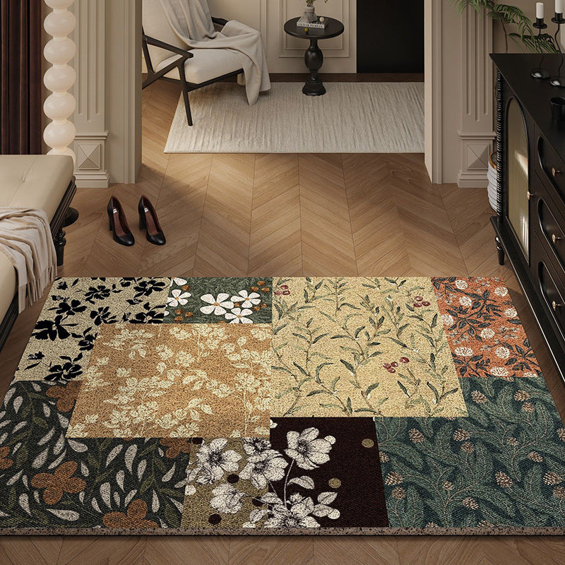 Artistic Floral Pattern Area Rug