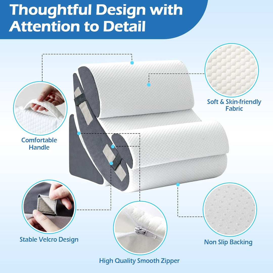 Adjustable Reading and Relaxation Support Wedge Pillow