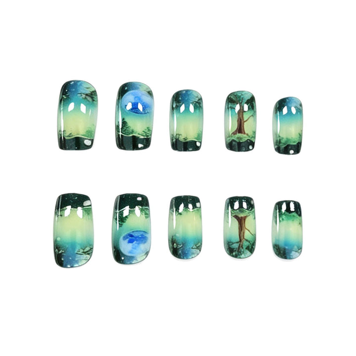 Artistic Nature-Inspired Nail Art Enhancements Kalsten
