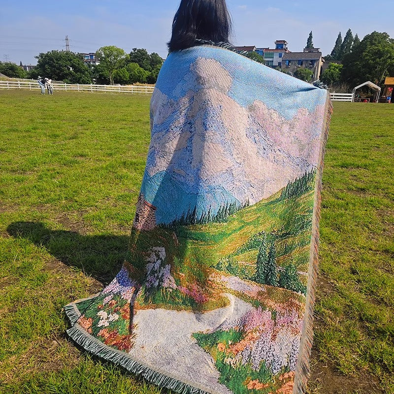 Artistic Patterned Throw Blanket