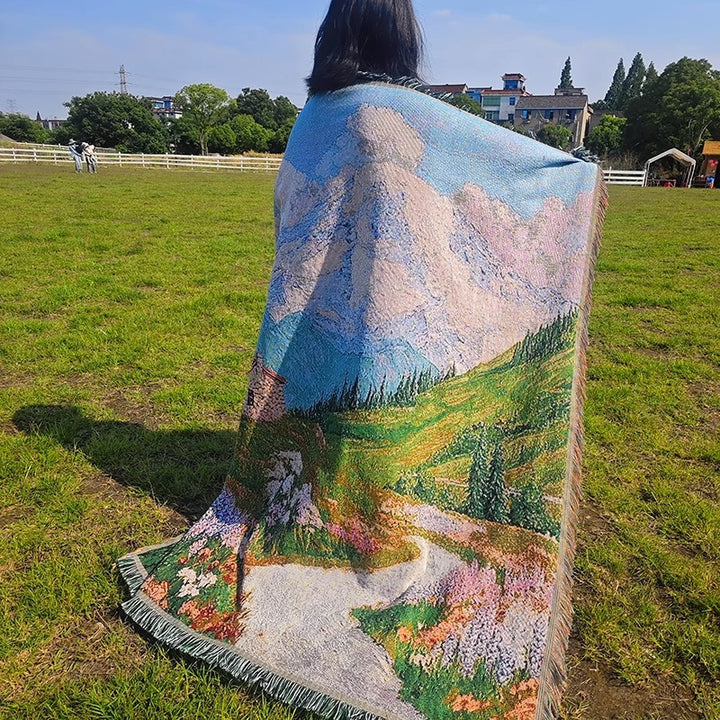 Artistic Patterned Throw Blanket