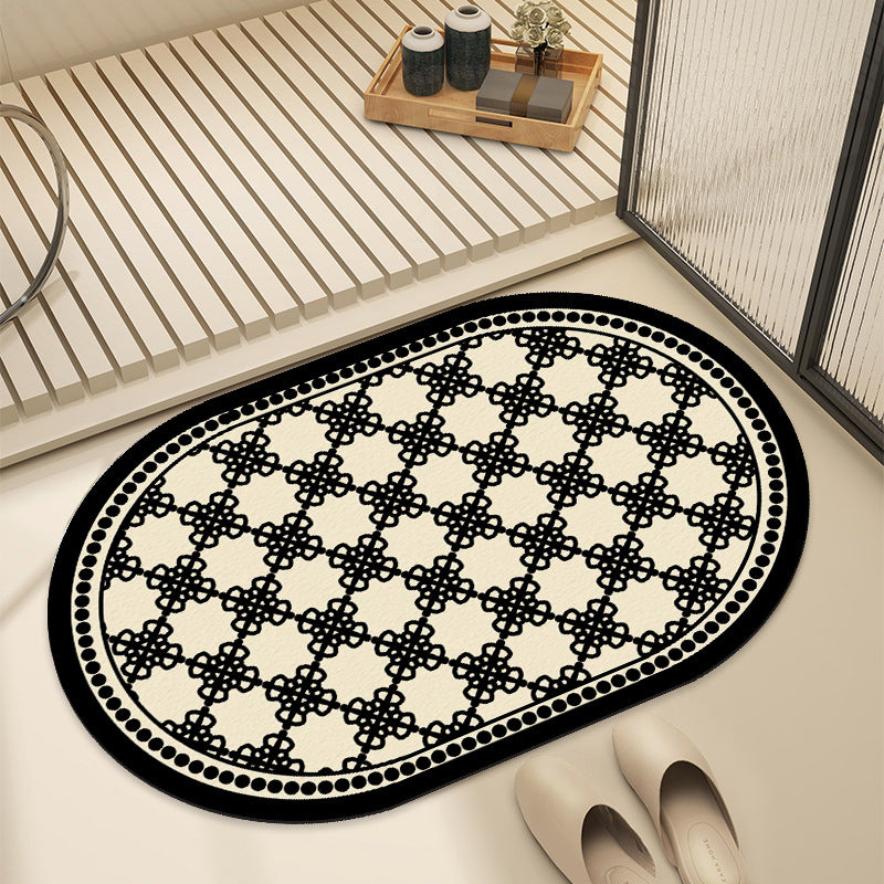 Artistic Patterned Bath Mat