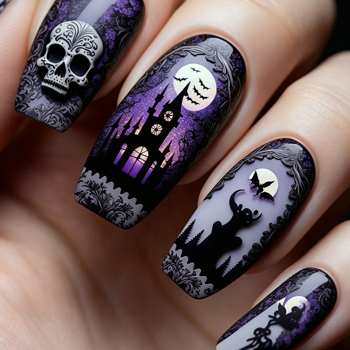 Creative Halloween Style Artificial Nails Kalsten