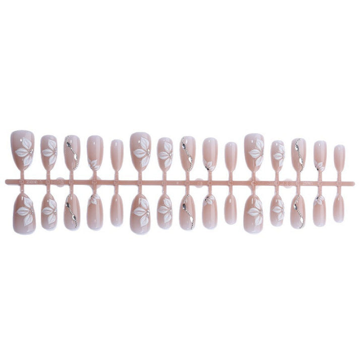 Elegant Floral Design Press-On Nail Set Kalsten