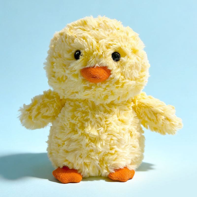 Plush Sitting Duck Soft Toy with Ultra-Soft Faux Fur and Bean-Fill Body Kalsten