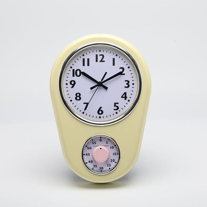 Vintage Wall Clock with Integrated Stopwatch Kalsten