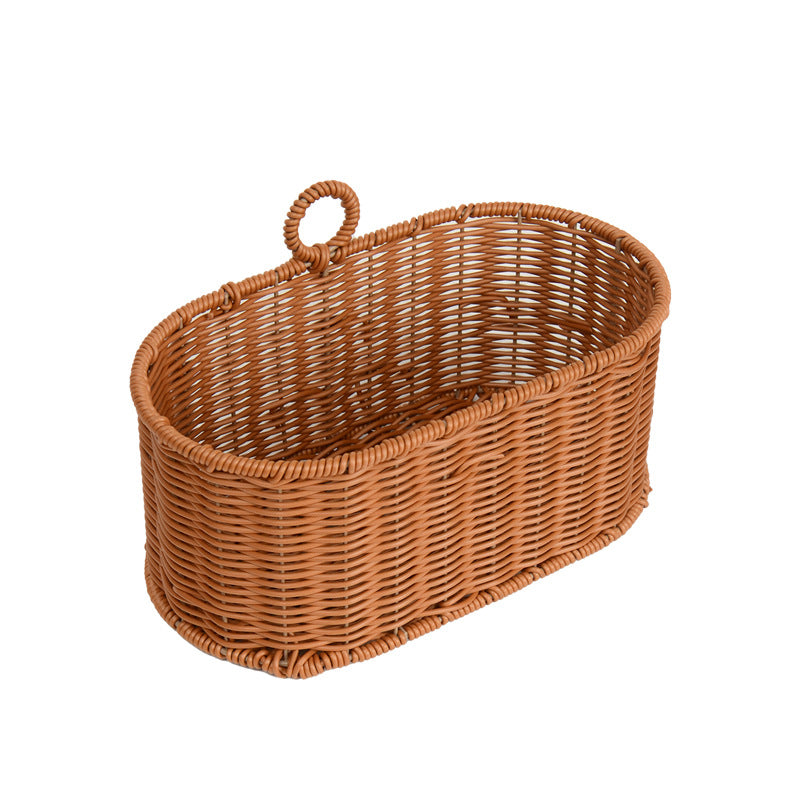 Handwoven willow basket with animal motif Kalsten