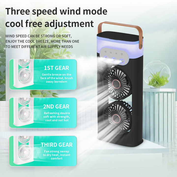 Ladies portable double fan Kalsten