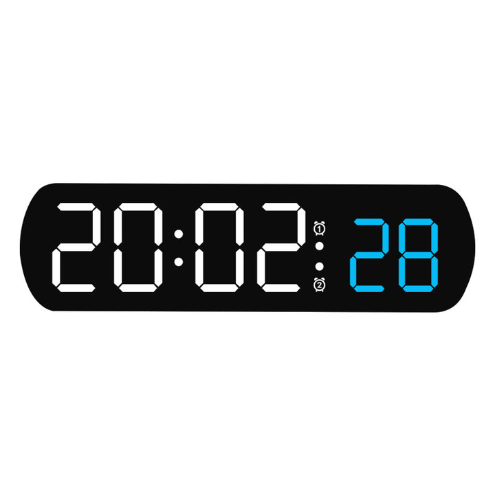 Digital radio alarm clock with multicolored LED display Kalsten
