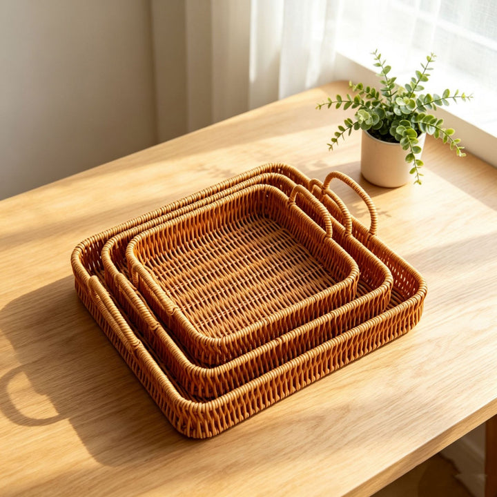Handmade Woven Serving Tray Kalsten