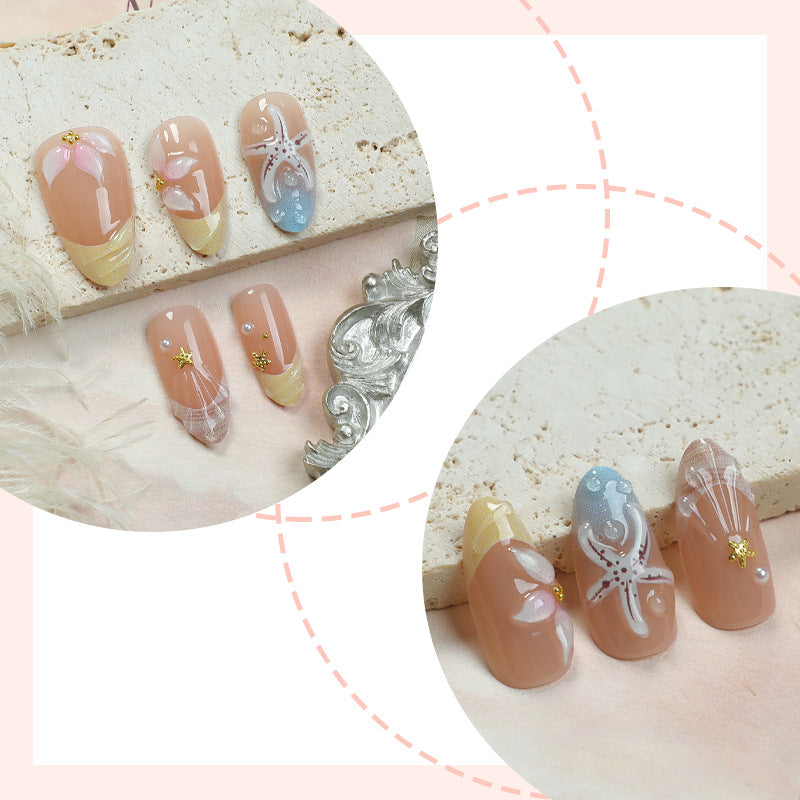 Artistic Floral Press-On Nails kalsten
