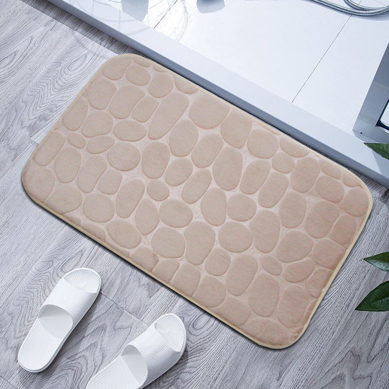 Plush Textured Bath Mat Kalsten