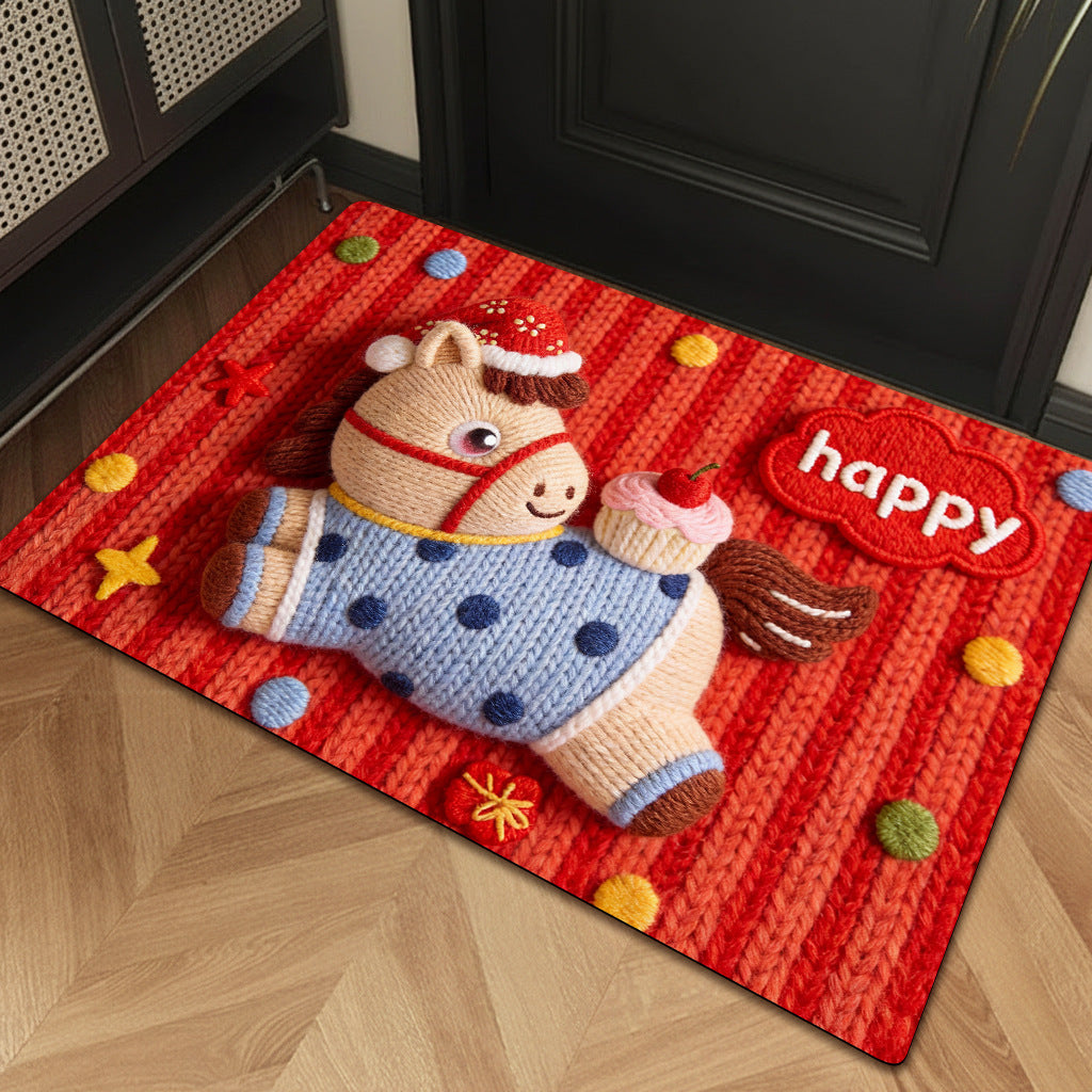 Playful Cartoon Unicorn Bath Mat Kalsten