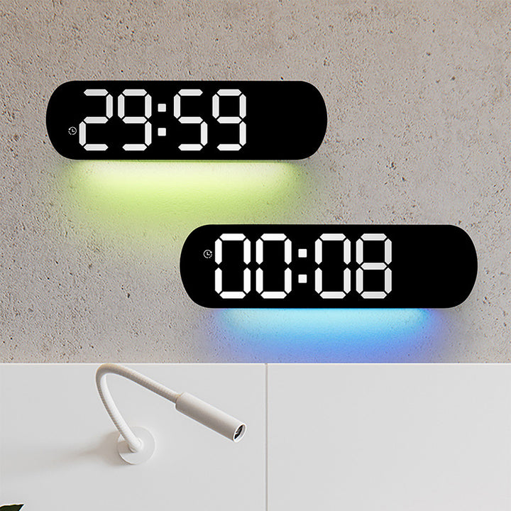 Digital LED alarm clock with large display and temperature display Kalsten