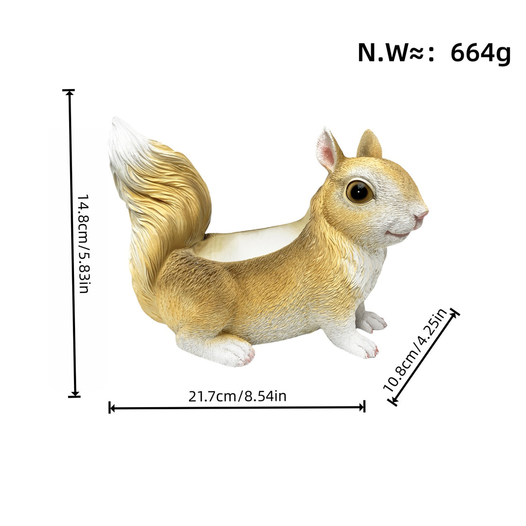 Squirrel-shaped planter Kalsten