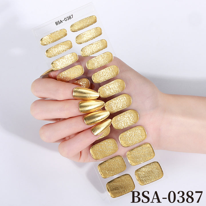 Sparkling Gift-Themed Nail Art Wraps