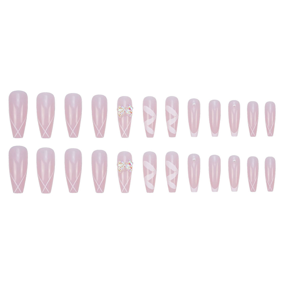 Elegant Decorative Press-On Nails Set