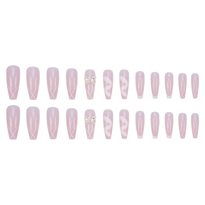 Elegant Decorative Press-On Nails Set