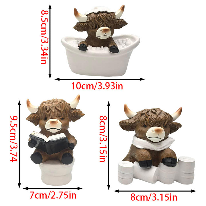 Funny Highland Cattle Decorative Figure Kalsten