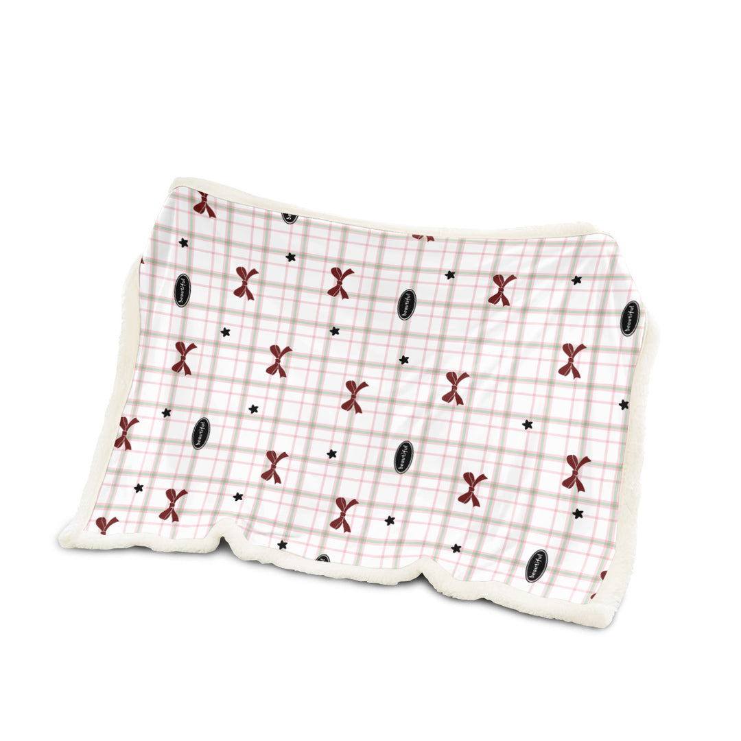 Cozy Star Patterned Fleece Blanket