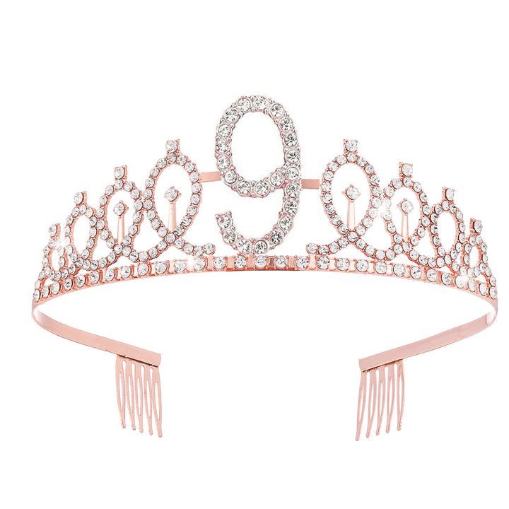 Women's Crystal-Embellished Tiara with Elegant Design Kalsten