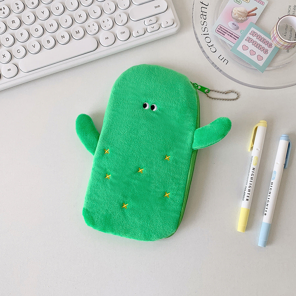 Cute Cactus-Designed Pencil Case