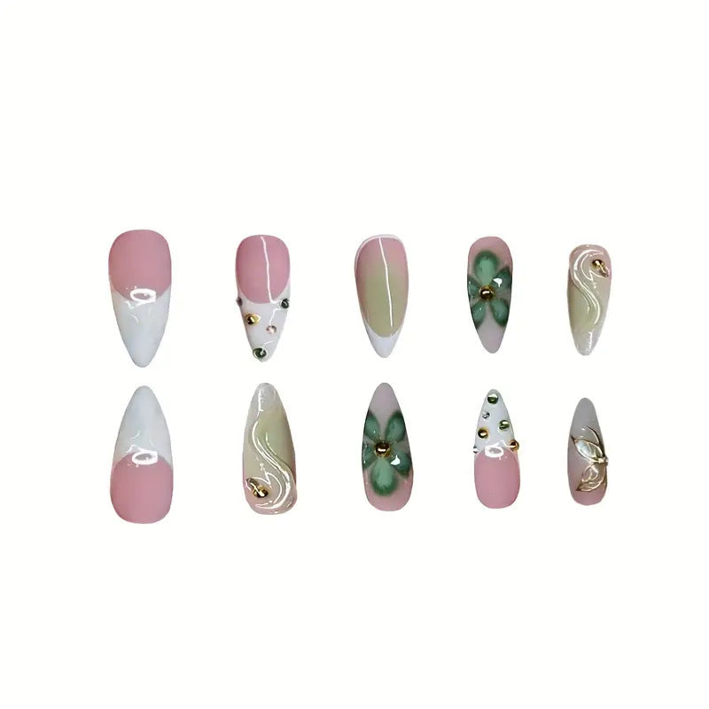 Premium 3D Decorative Press-On Nail Extensions Kalsten