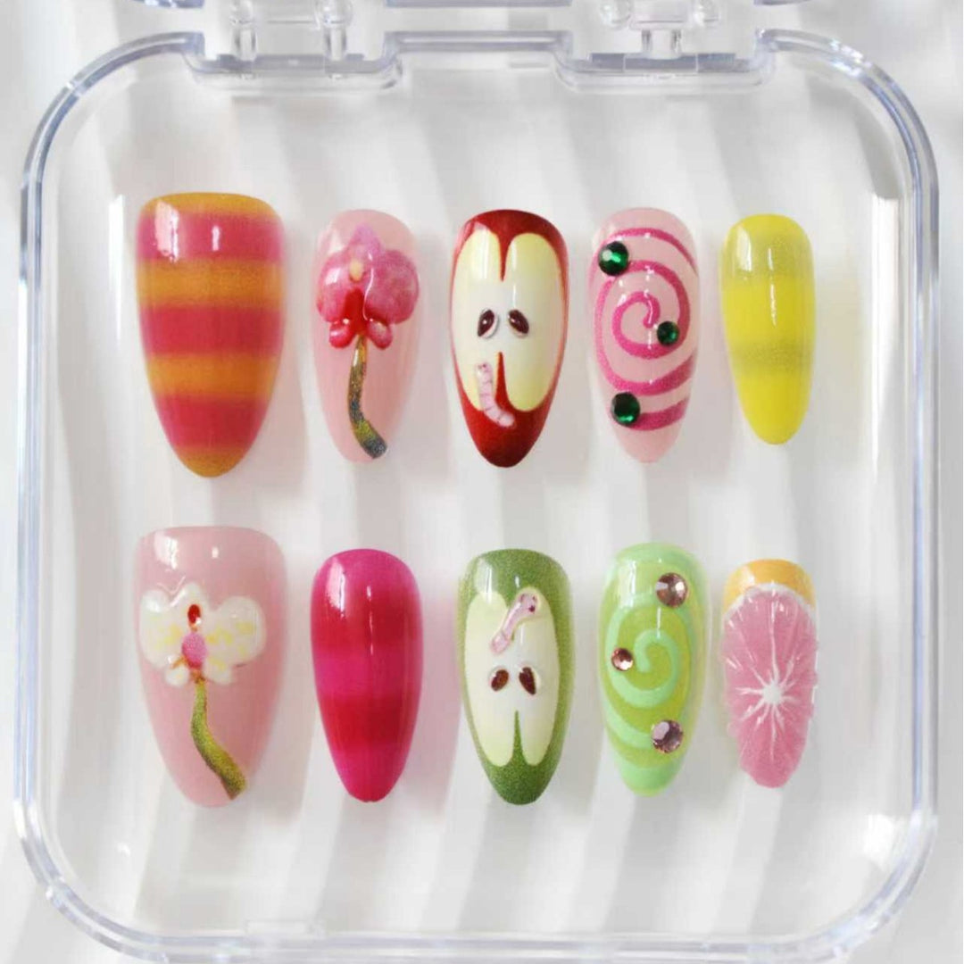 Artistic 3D Fruit Nail Design Kalsten