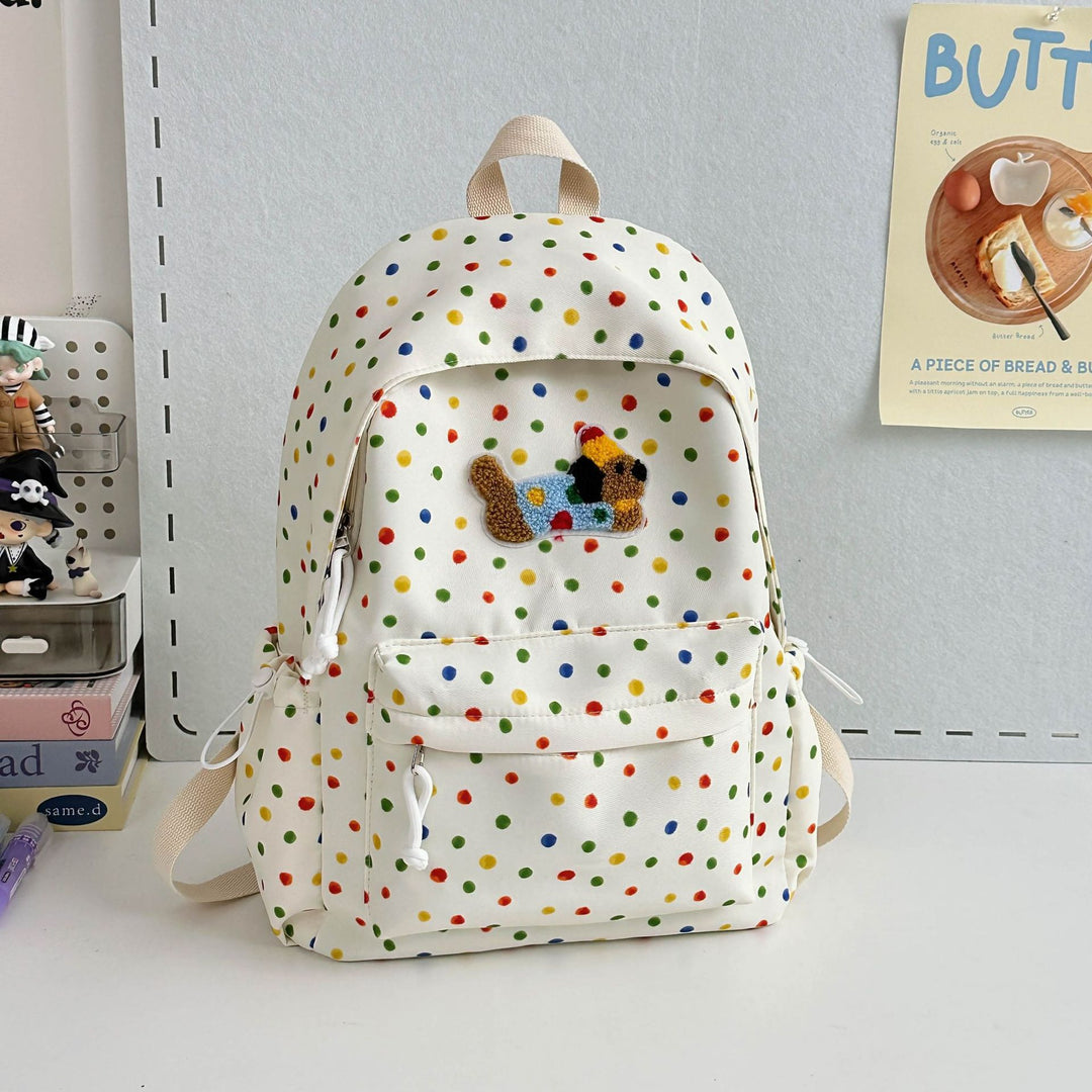 Fun and Playful Polka Dot Backpack