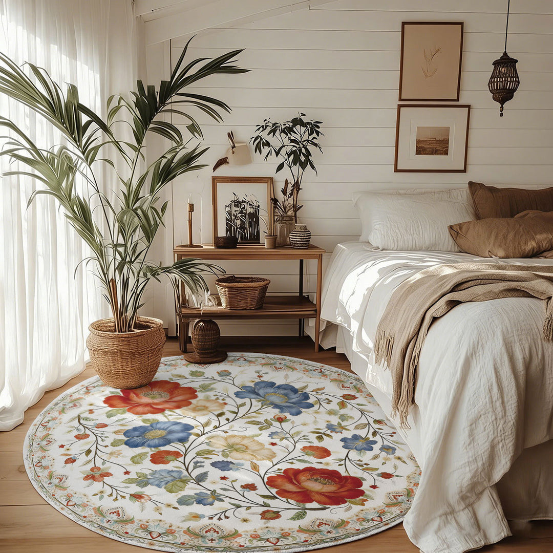 Floral Pattern Area Rug
