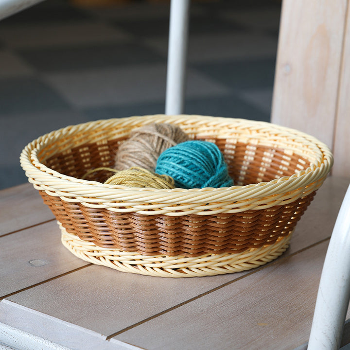 Unisex Handwoven Decorative Basket with Natural Shape Kalsten