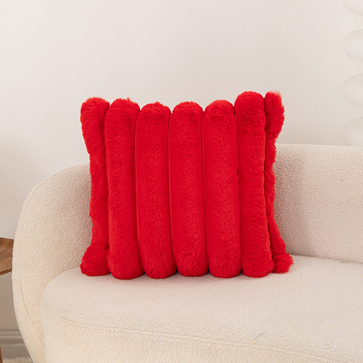 Plush Textured Decorative Cushion