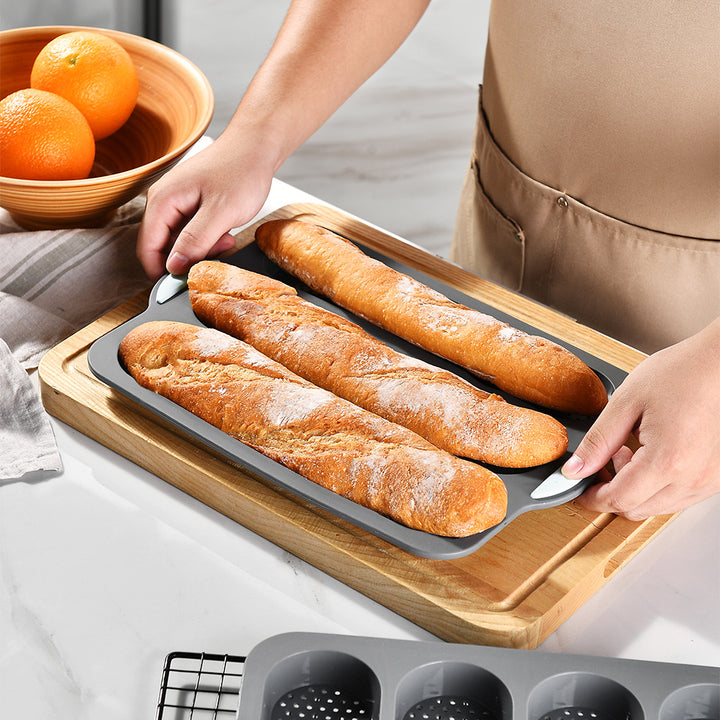 Silicone Bread Baking Pan with Non-Stick Coating and Sturdy Handles Kalsten