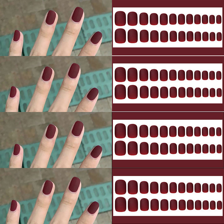 Matte Finish Press-On Nail Set Kalsten 178815*10mm0162