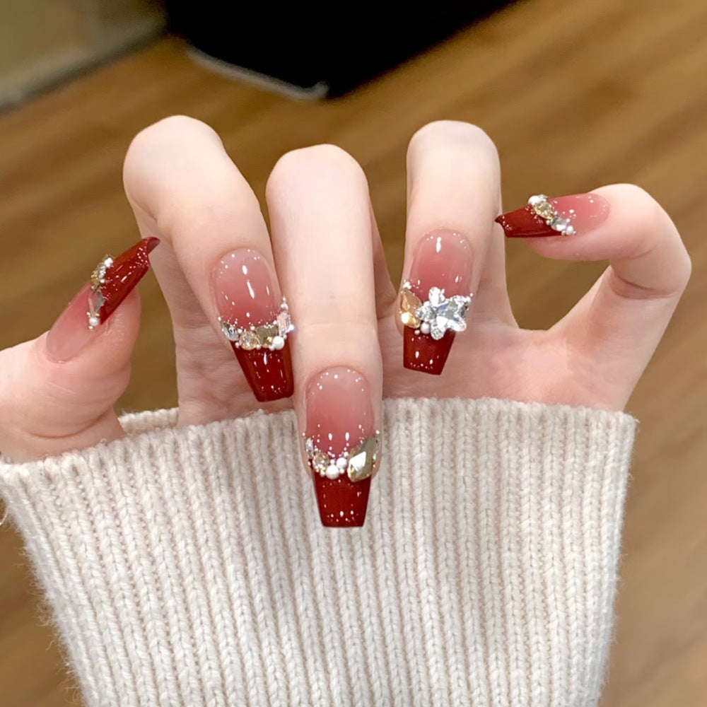 Acrylic Square Press-On Nail Set Kalsten