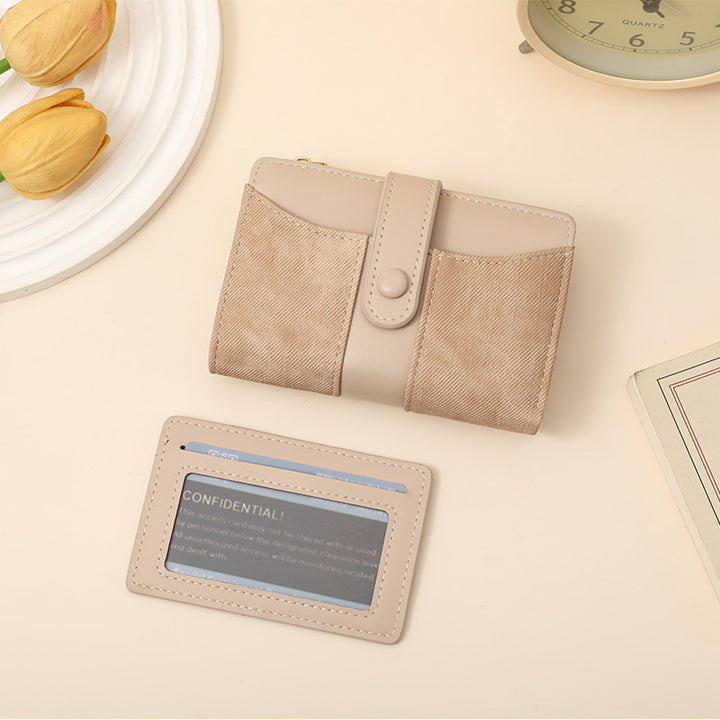 Textured Multi-Pocket Snap Closure Wallet Kalsten