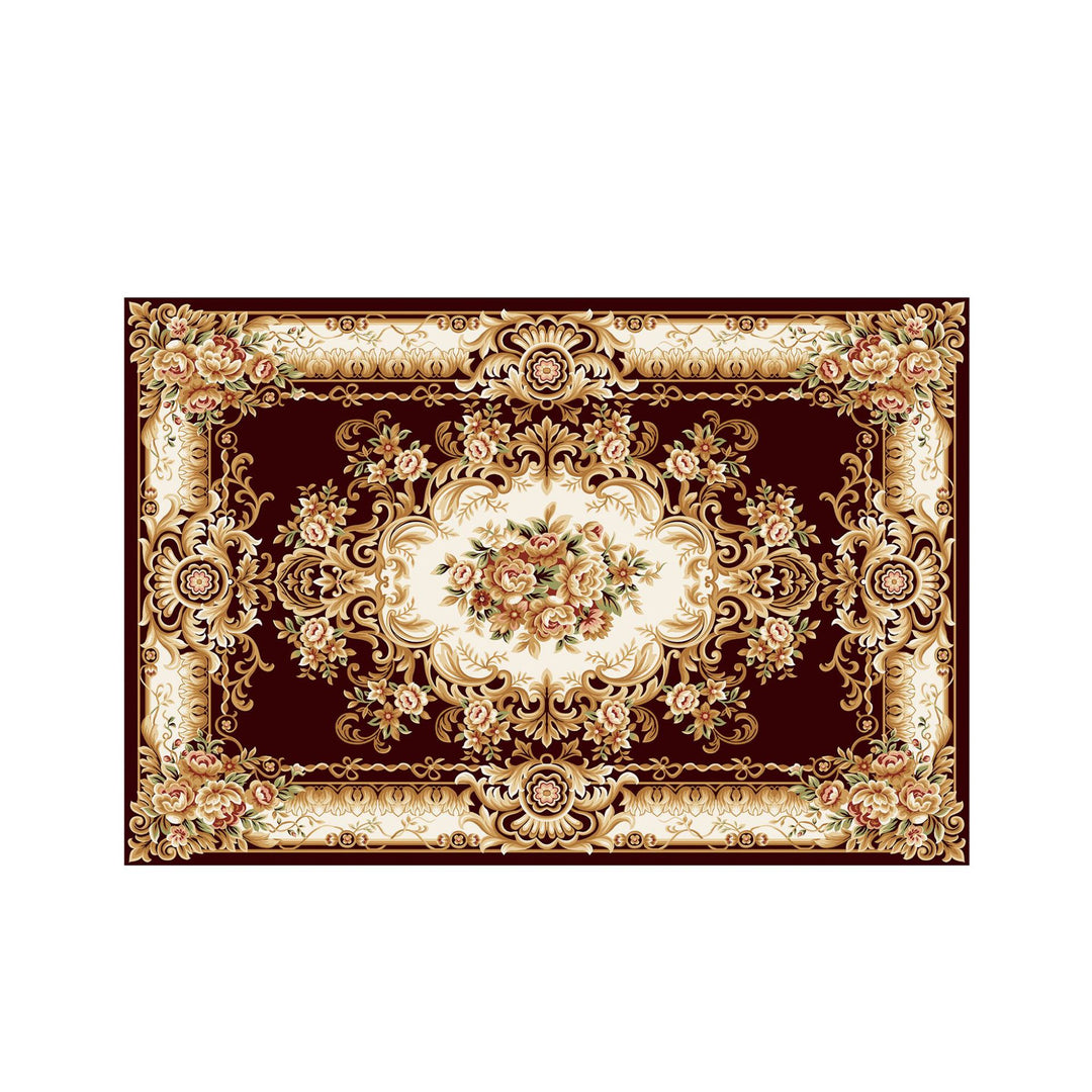 Vintage Floral Design Bath Mat Kalsten