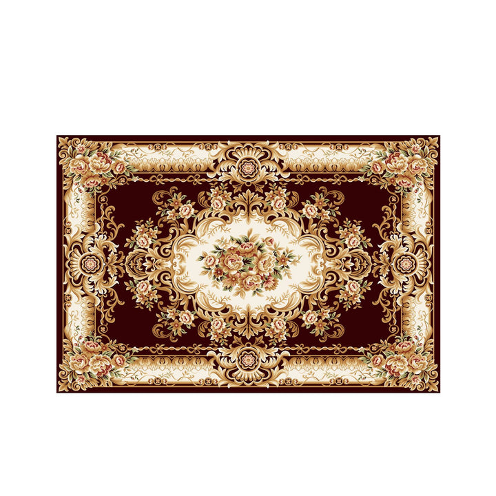 Vintage Floral Design Bath Mat Kalsten