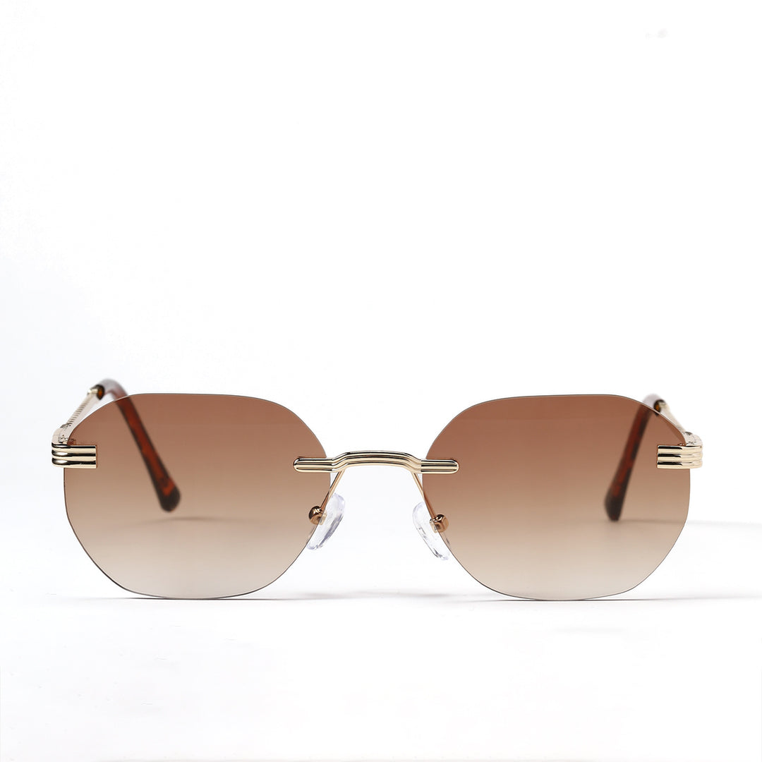 Ladies geometric sunglasses with elegant metal frame Kalsten