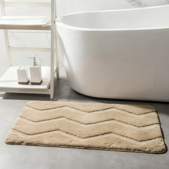 Chevron Pattern Bath Mat