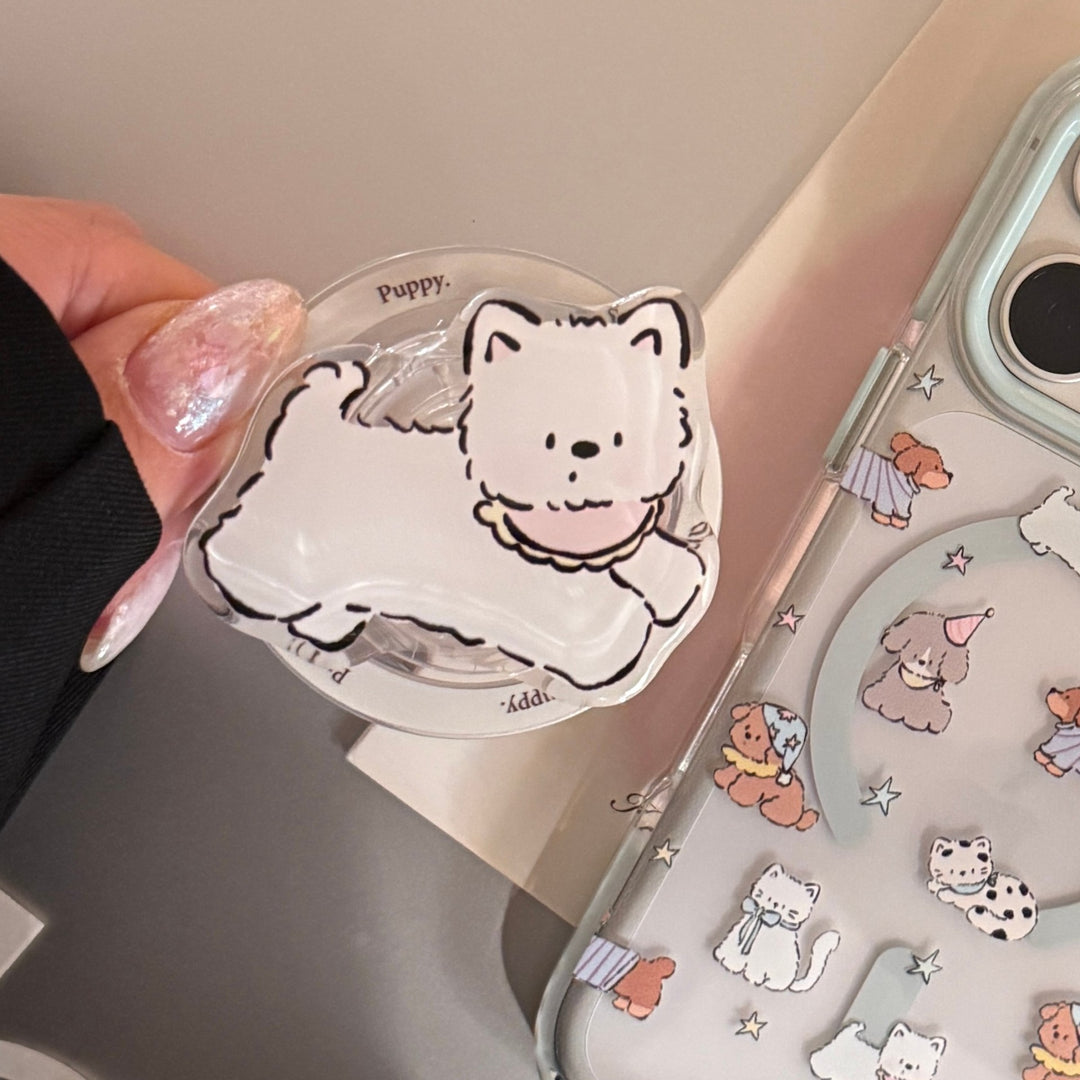 Playful smartphone finger holder in dog design Kalsten